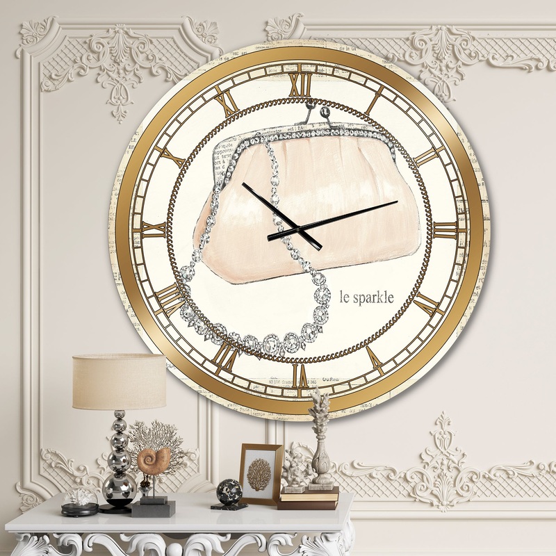 Chic Galm Closet II - Glam Large Wall CLock