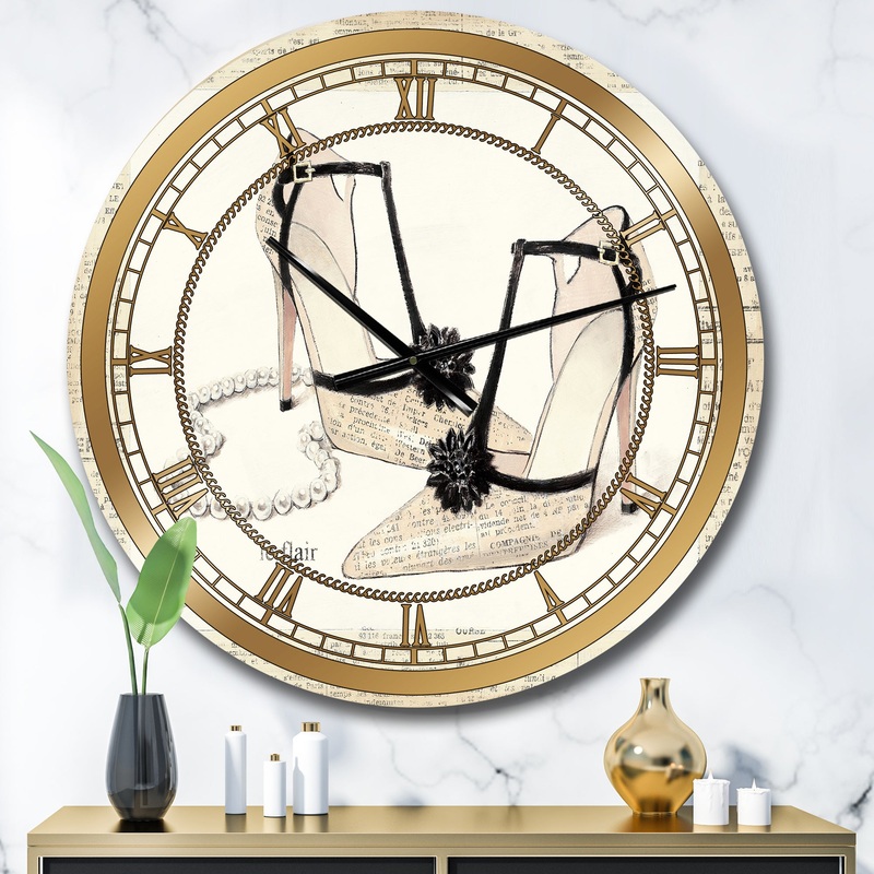 Chic Galm Closet III - Glam Large Wall CLock