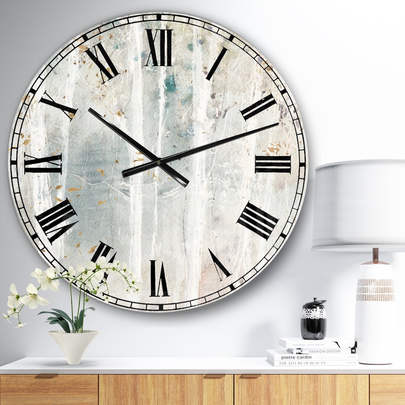 The Gray Barn Jartop 'A Woodland Walk into the Forest VI - Farmhouse Oversized Metal Clock