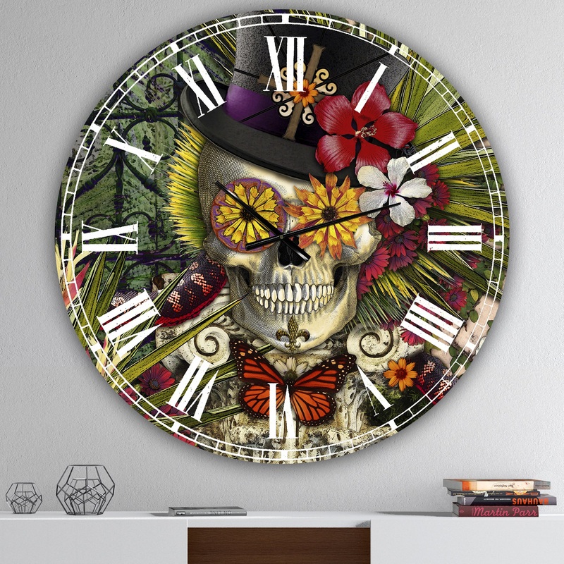 Baron in Bloom - Oversized Modern Wall Clock