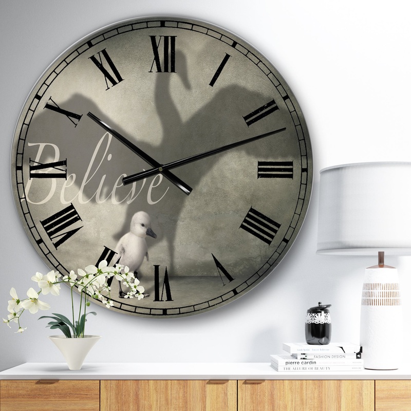 Believe Shadow IV - Large Cottage Wall Clock