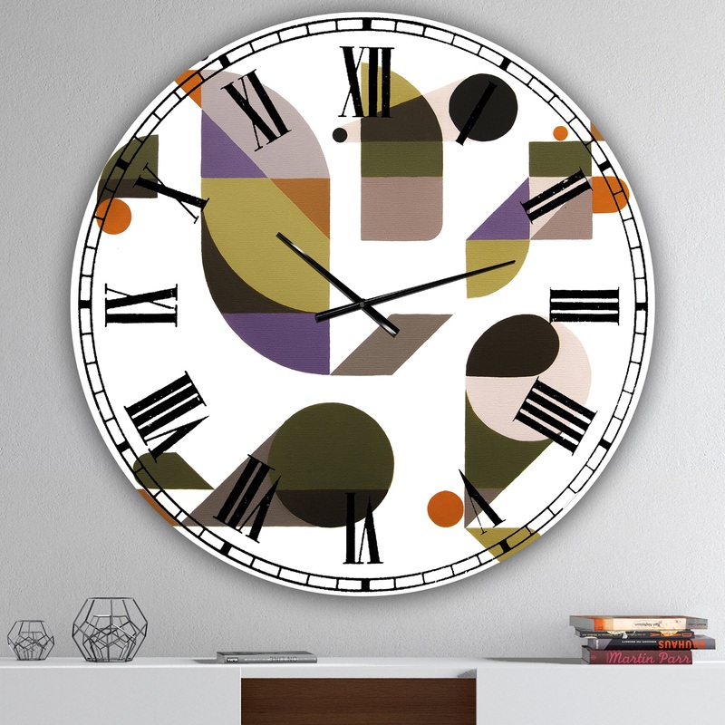 Bended Knee - Oversized Mid-Century Wall Clock