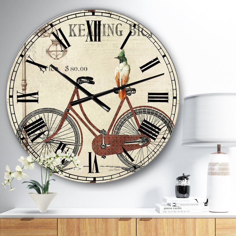 BIKE-KEATING BICYCLE - Large Cottage Wall Clock