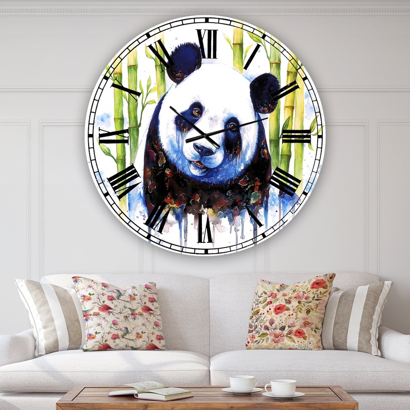 Blue Ashes - Oversized Cottage Wall Clock