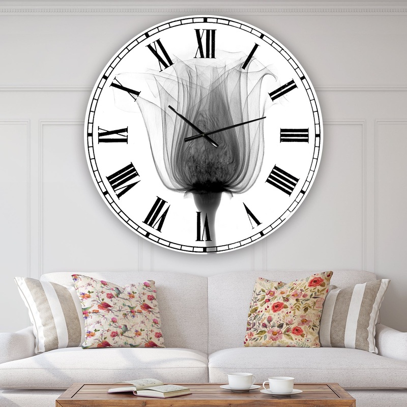 Rose ,Noma X-Ray - Oversized Cottage Wall Clock