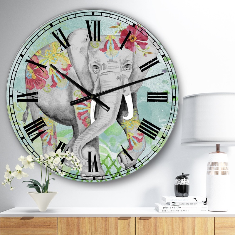 Safari Dancer - Large Cottage Wall Clock