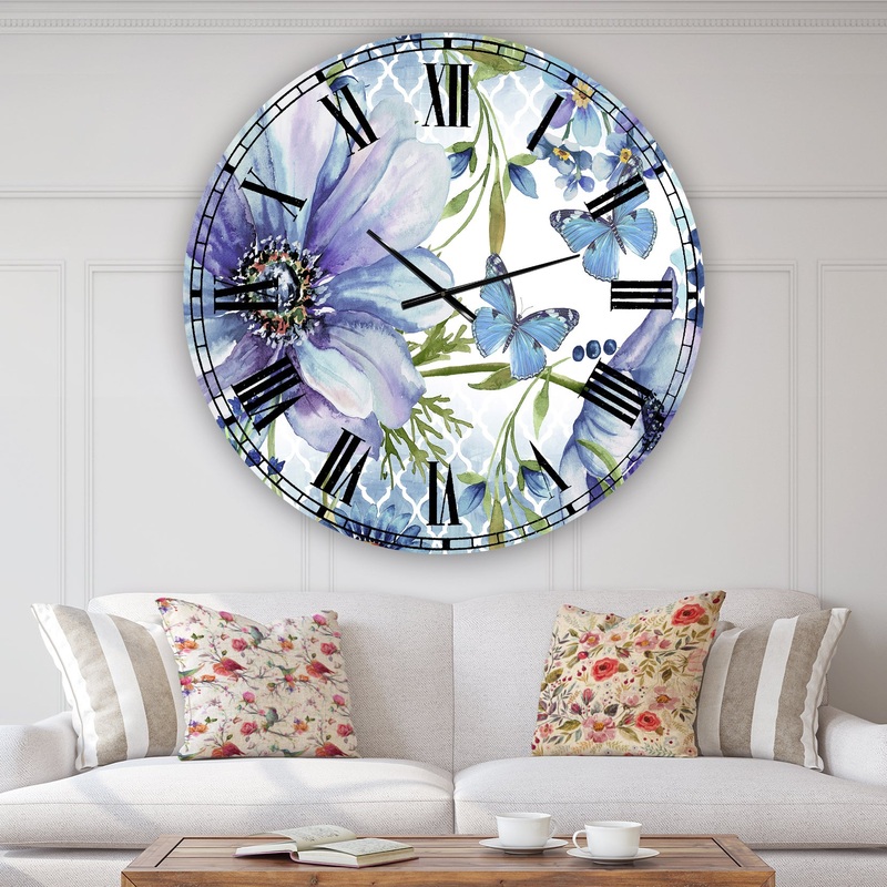 Sheila's Lovely Garden-JP3930 - Oversized Cottage Wall Clock