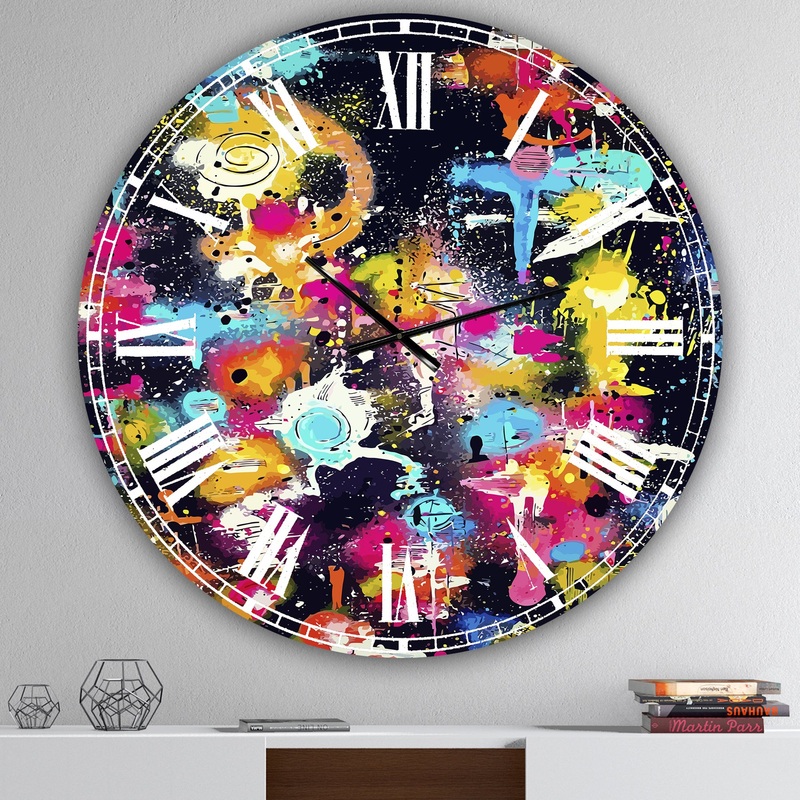 The Lovers The Dreamers & Me - Oversized Modern Wall Clock