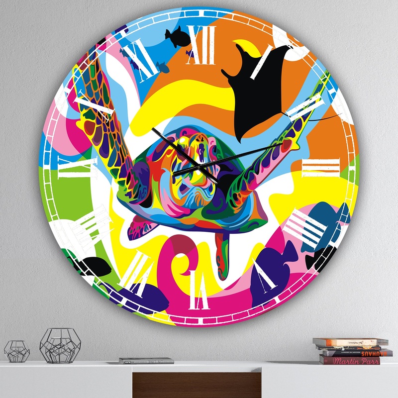 Underwater - Oversized Modern Wall Clock