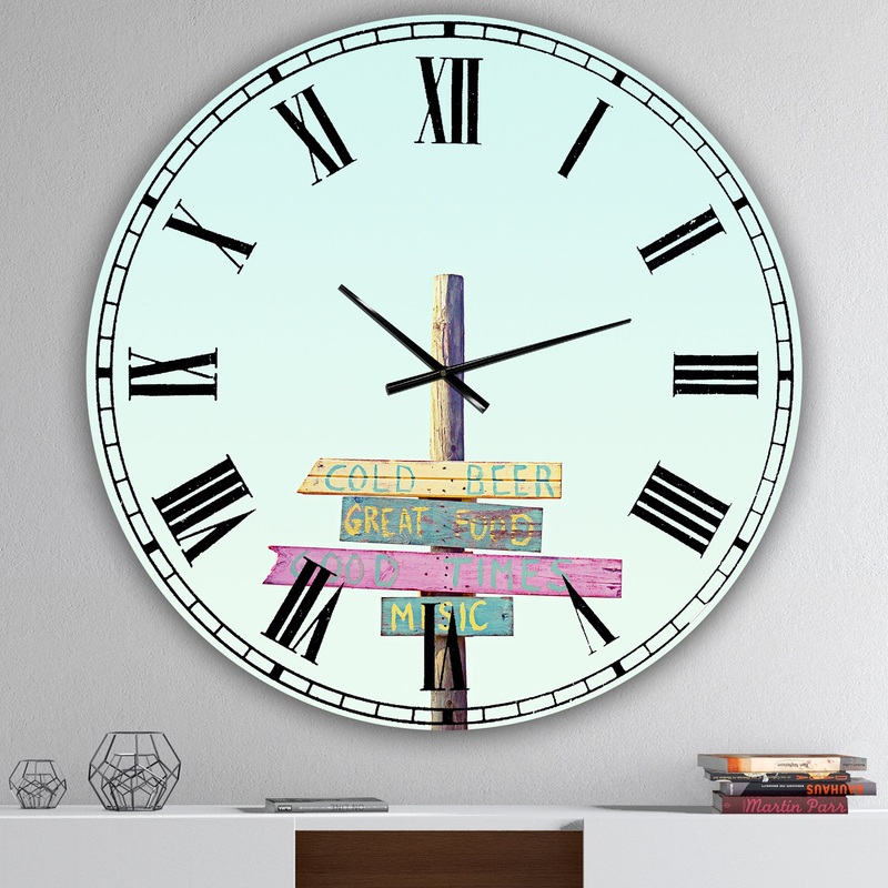 4 Thruths Of Life - Oversized Cottage Wall Clock