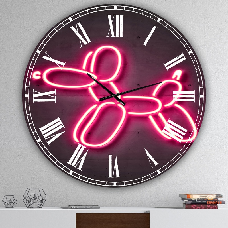 Balloon dog - Oversized Modern Wall Clock