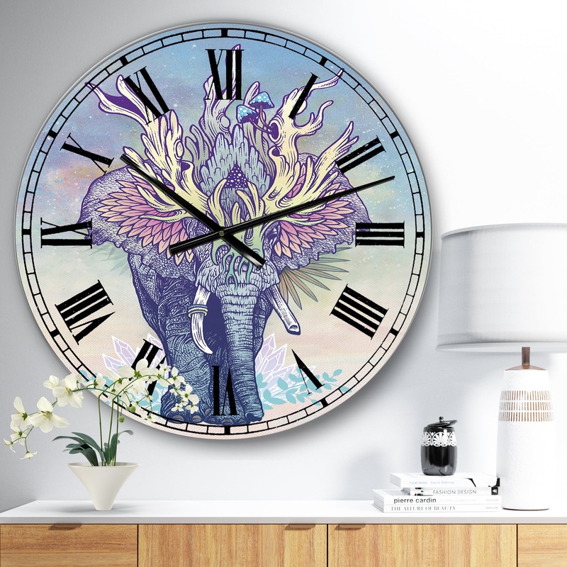 Spirit Elephant - Large Modern Wall Clock