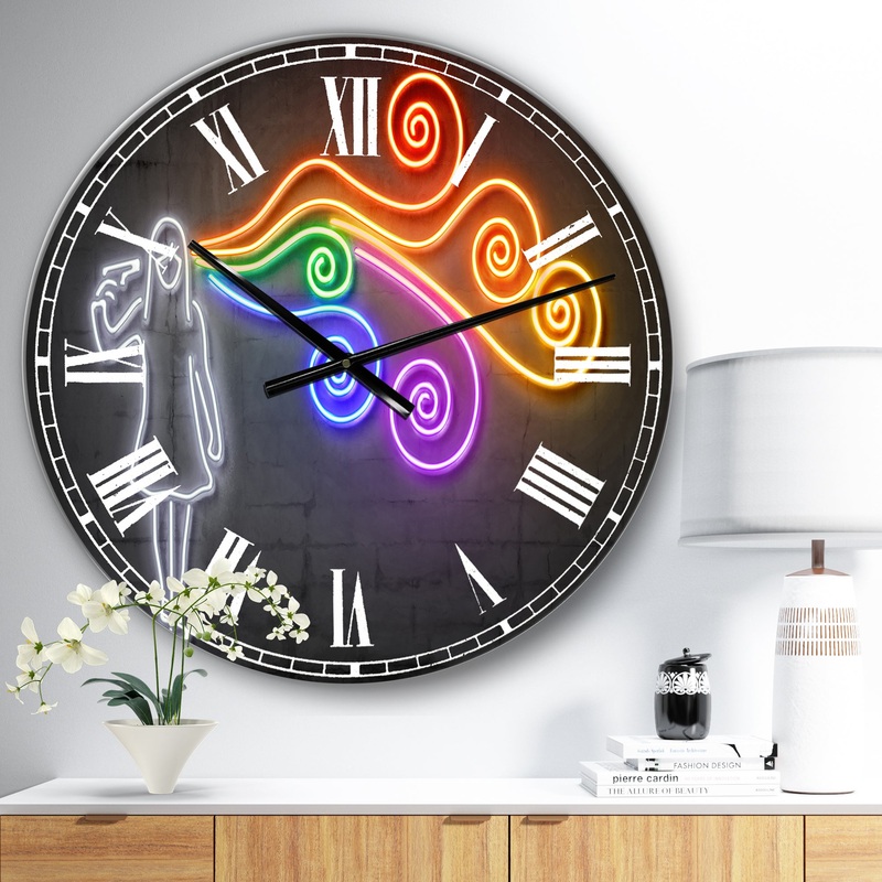 The dark side of the mind - Modern Wall Clock