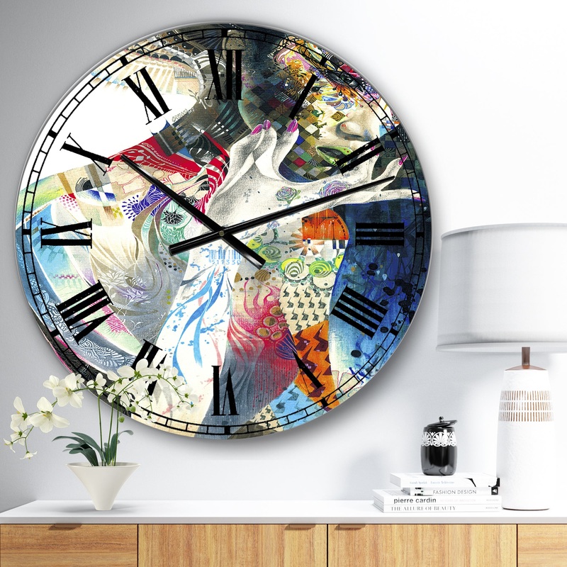 Urban Beauty Wondering  - Large Modern Wall Clock