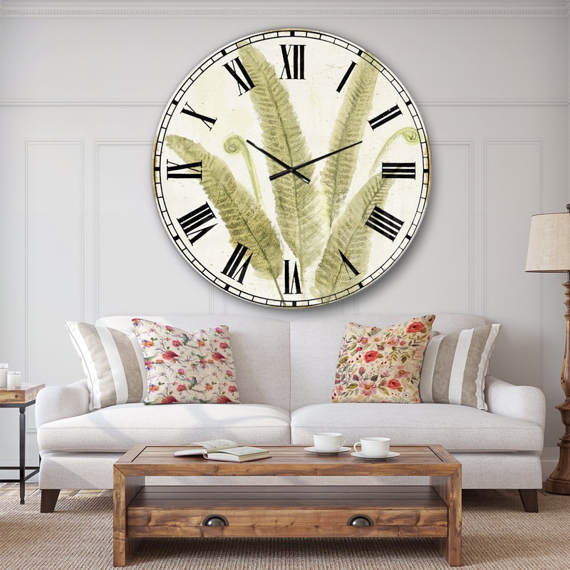 Simple Forest II - Floral & Botanical Wall CLock