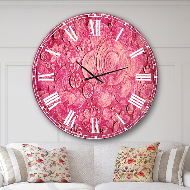 Summer hawaiin Flowers - Digital Art Wall CLock