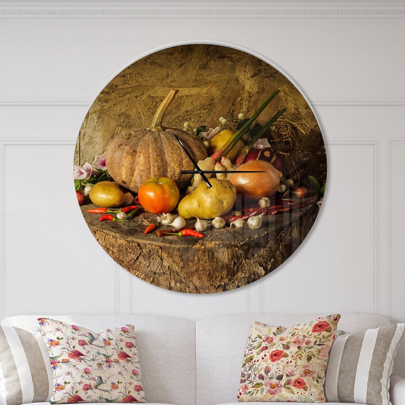 Vegetables and Fruits - Oversized Food Wall CLock