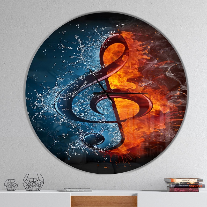 Treble Clef - Oversized Modern Wall CLock