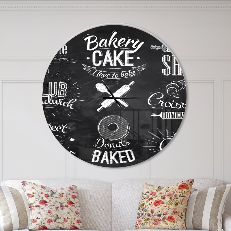 Bakery Characters - Oversized Modern Wall CLock