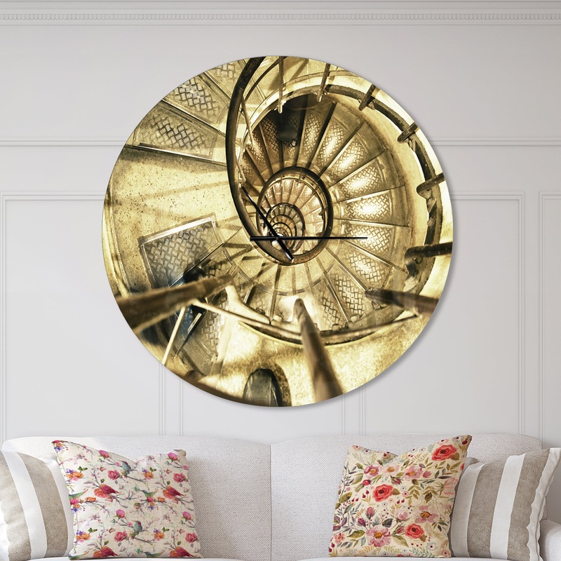 Architectural Detail of Paris in Winter - Oversized French Country Wall CLock