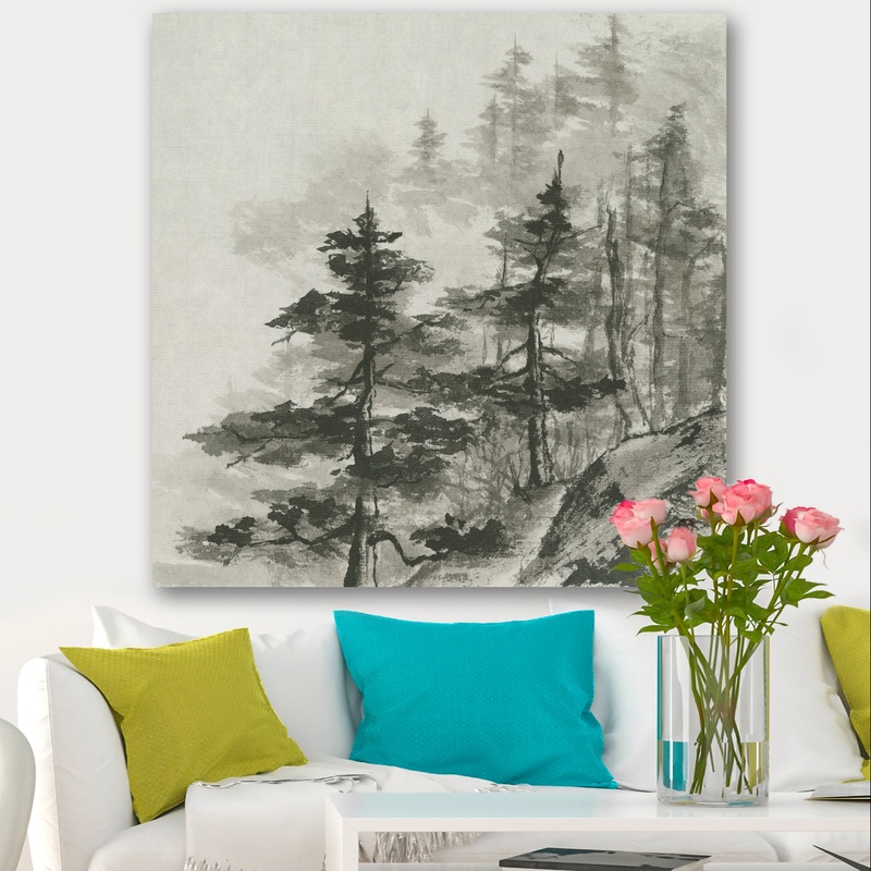 Asian Forest - Cabin & Lodge Gallery-wrapped Canvas