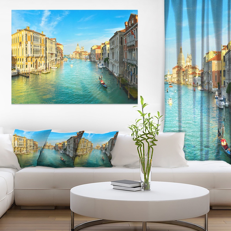 Vibrant Evening Venice Italy - Cityscape Artwork Canvas