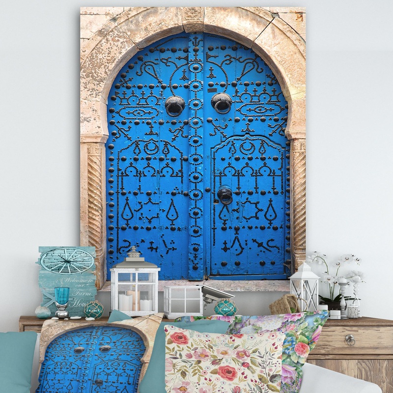 Vintage North African Door - Vintage Premium Canvas Wall Art
