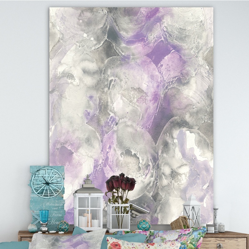 Watercolor Minimal Purple Tones III - Farmhouse Premium Canvas Wall Art