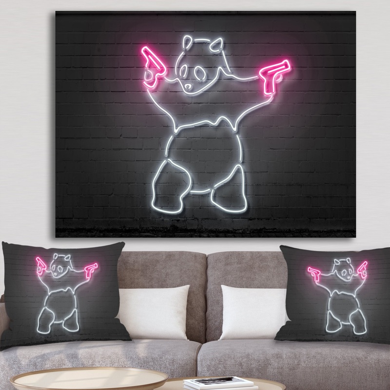 Bad Panda - Modern & Contemporary Canvas Wall Art