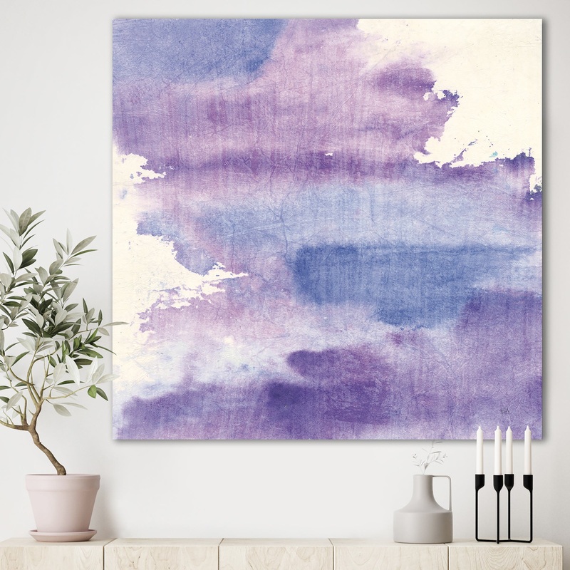 Watercolor Purple Haze I - Modern & Contemporary Canvas Art