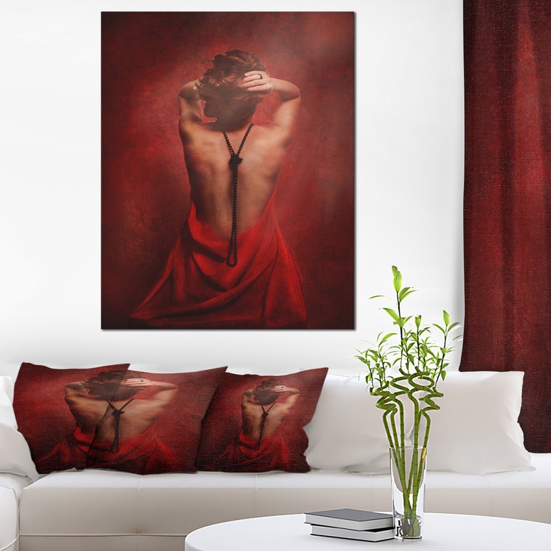 Woman in Red - Portrait Contemporary Artwork
