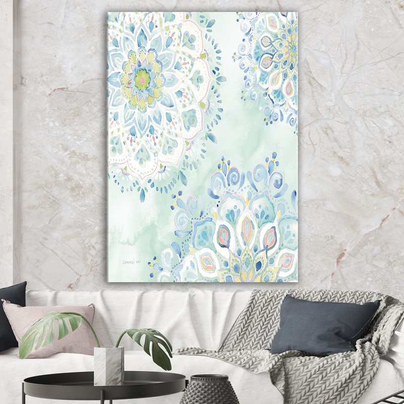 Watercolor mandalas III - Floral & Botanical Canvas Art