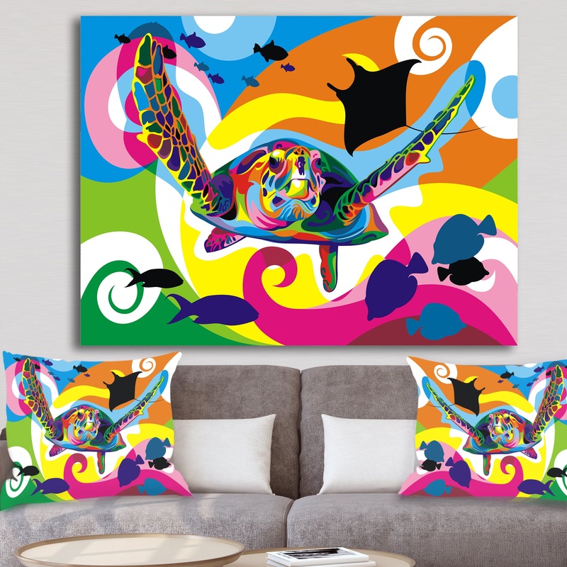 Underwater - Modern & Contemporary Gallery-wrapped Canvas