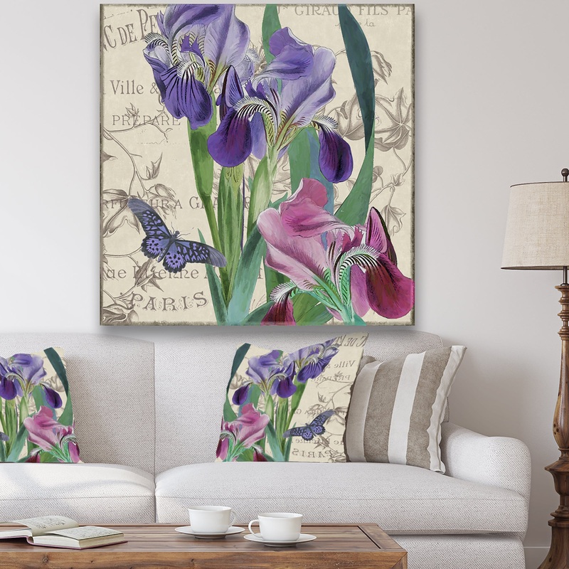 Vintage Flowers III - Cottage Canvas Art Print
