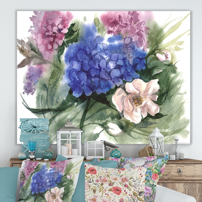 Watercolor Garden II - Cottage Canvas Artwork