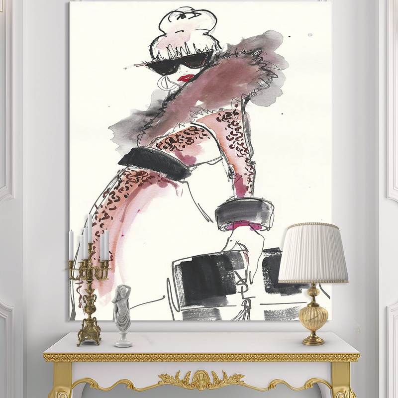 Yves Saint Laurent Girl - Fashion Canvas Artwork