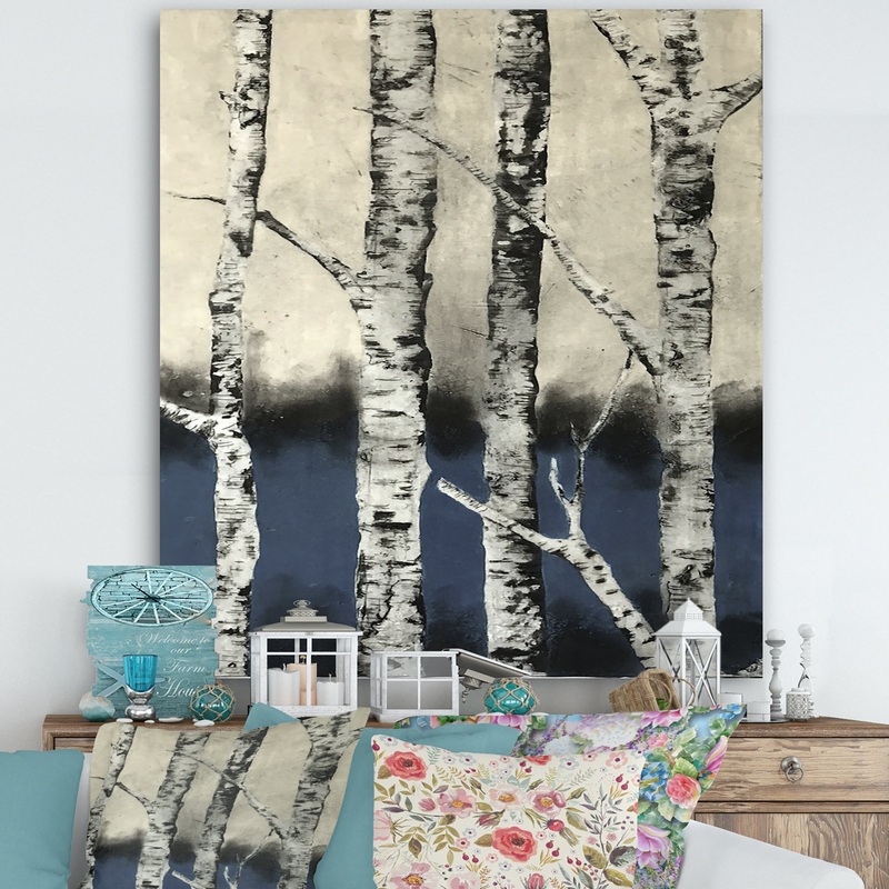 Winter Birch - Cottage Gallery-wrapped Canvas