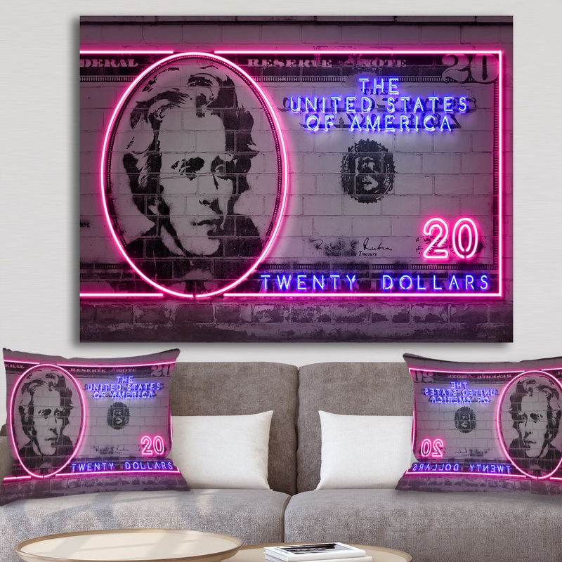 20 dollars - Modern & Contemporary Gallery-wrapped Canvas