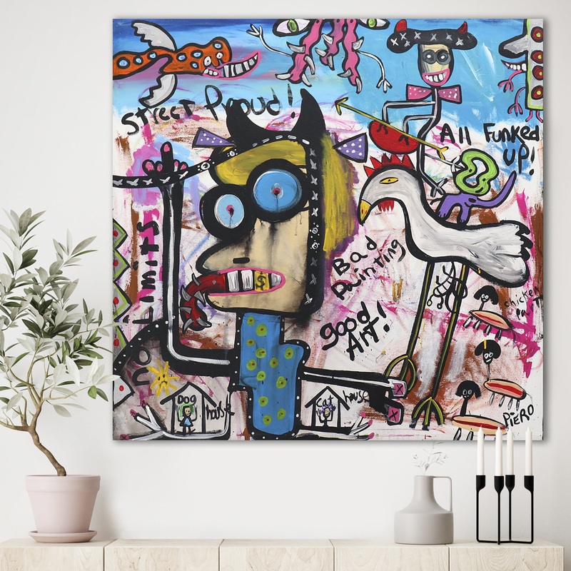 Bad Hair Day - Modern & Contemporary Gallery-wrapped Canvas