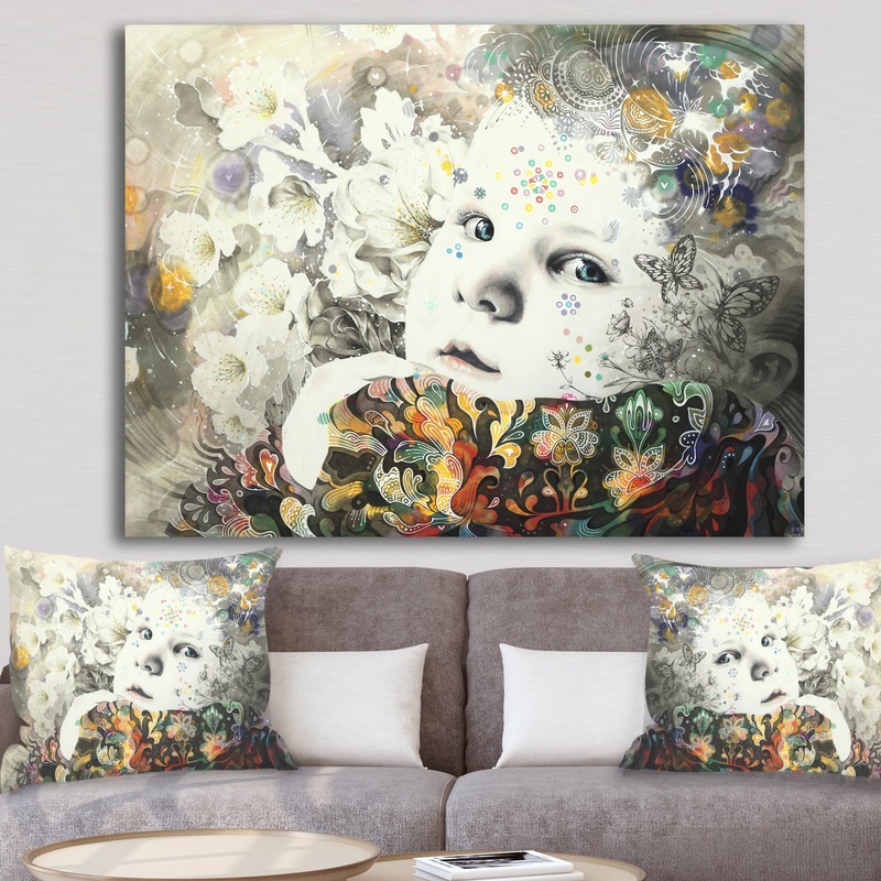 Urban BabyBlooming - Modern & Contemporary Canvas Art Print