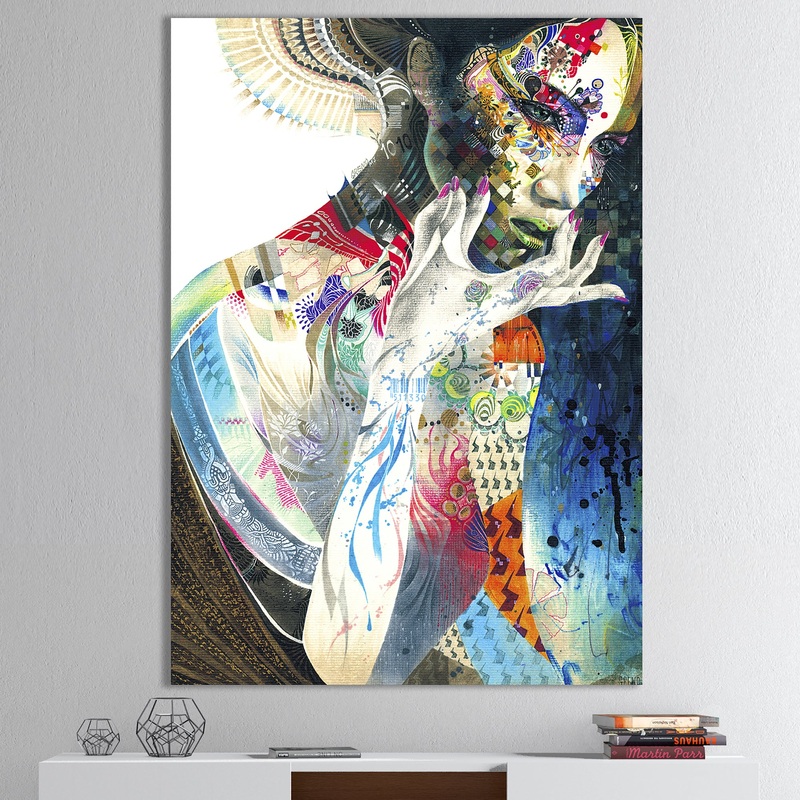 Urban Beauty Wondering - Modern & Contemporary Canvas Artwork