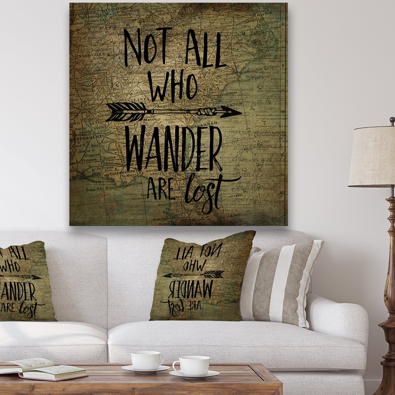 Wander Are Lost - Cottage Canvas Artwork