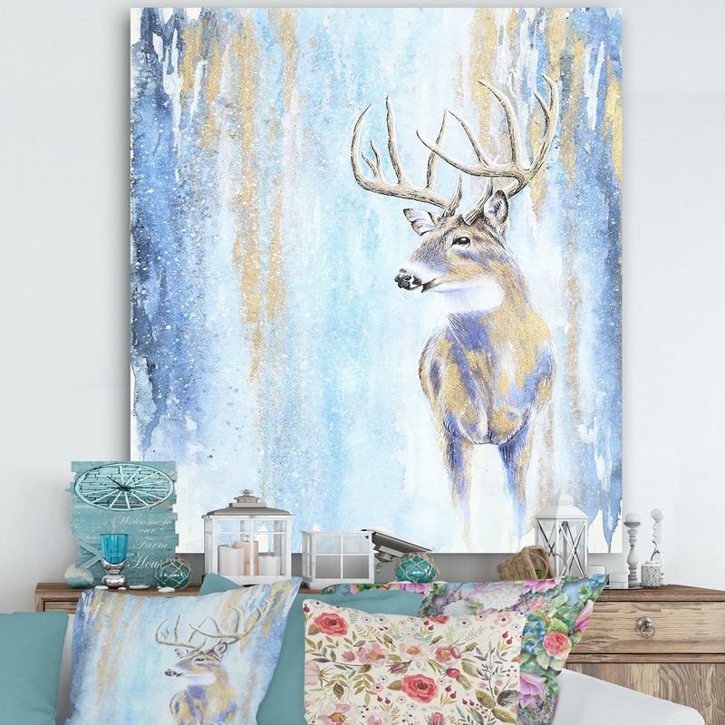 Winter Buck - Cottage Gallery-wrapped Canvas