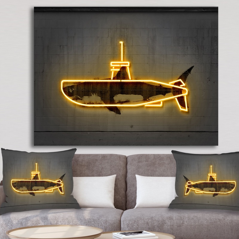 Yellow submarine - Modern & Contemporary Canvas Artwork