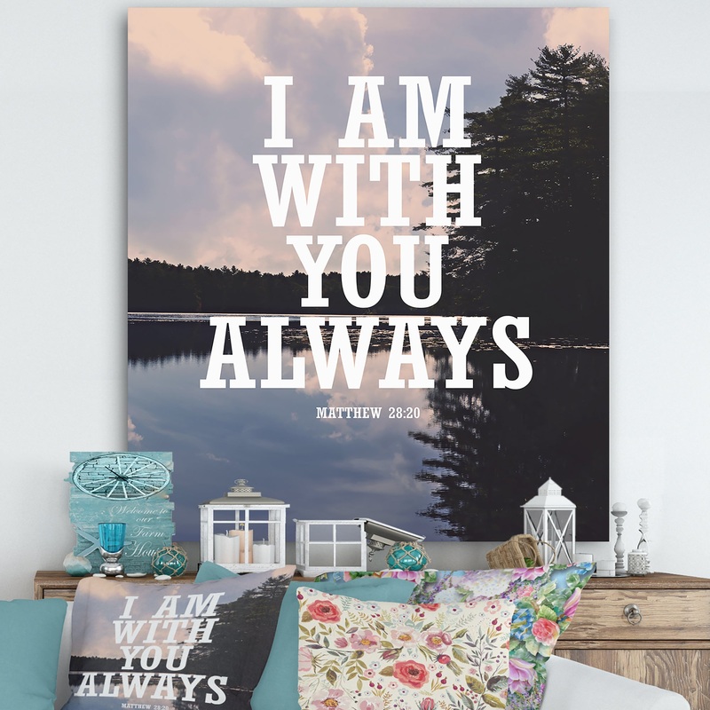With You Always - Lake House Canvas Art Print