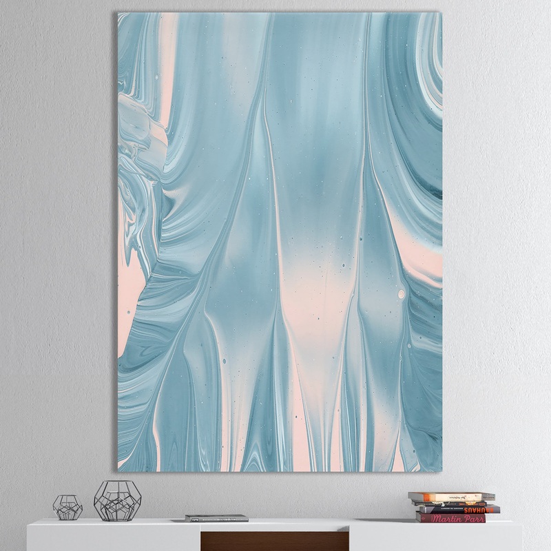 Abstract Water I - Modern Transitional Canvas Art