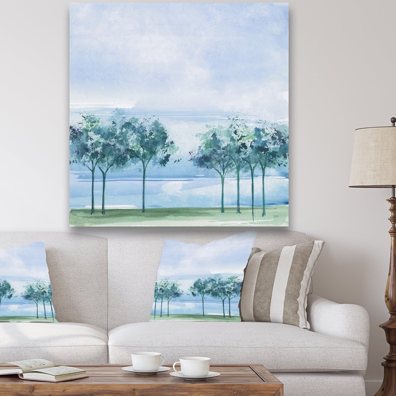 Across the Lake VI - Lake House Canvas Art
