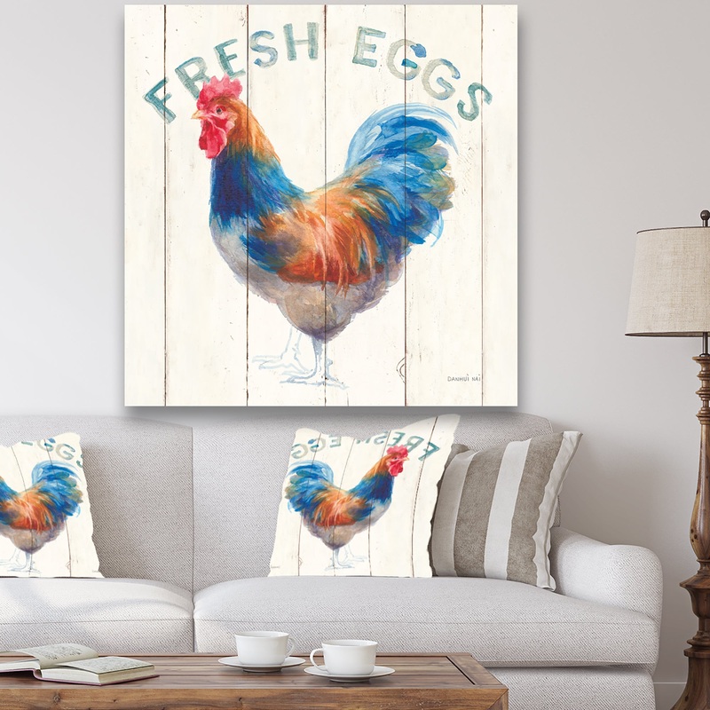 Wood Farm Roaster II - Farmhouse Canvas Art