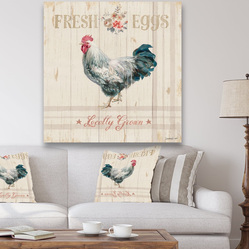 Wood Farm Roaster III - Farmhouse Gallery-wrapped Canvas