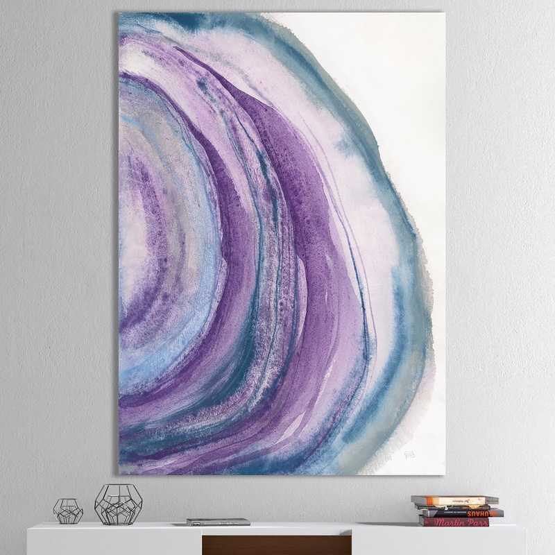 Watercolor Geode I - Farmhouse Canvas Art